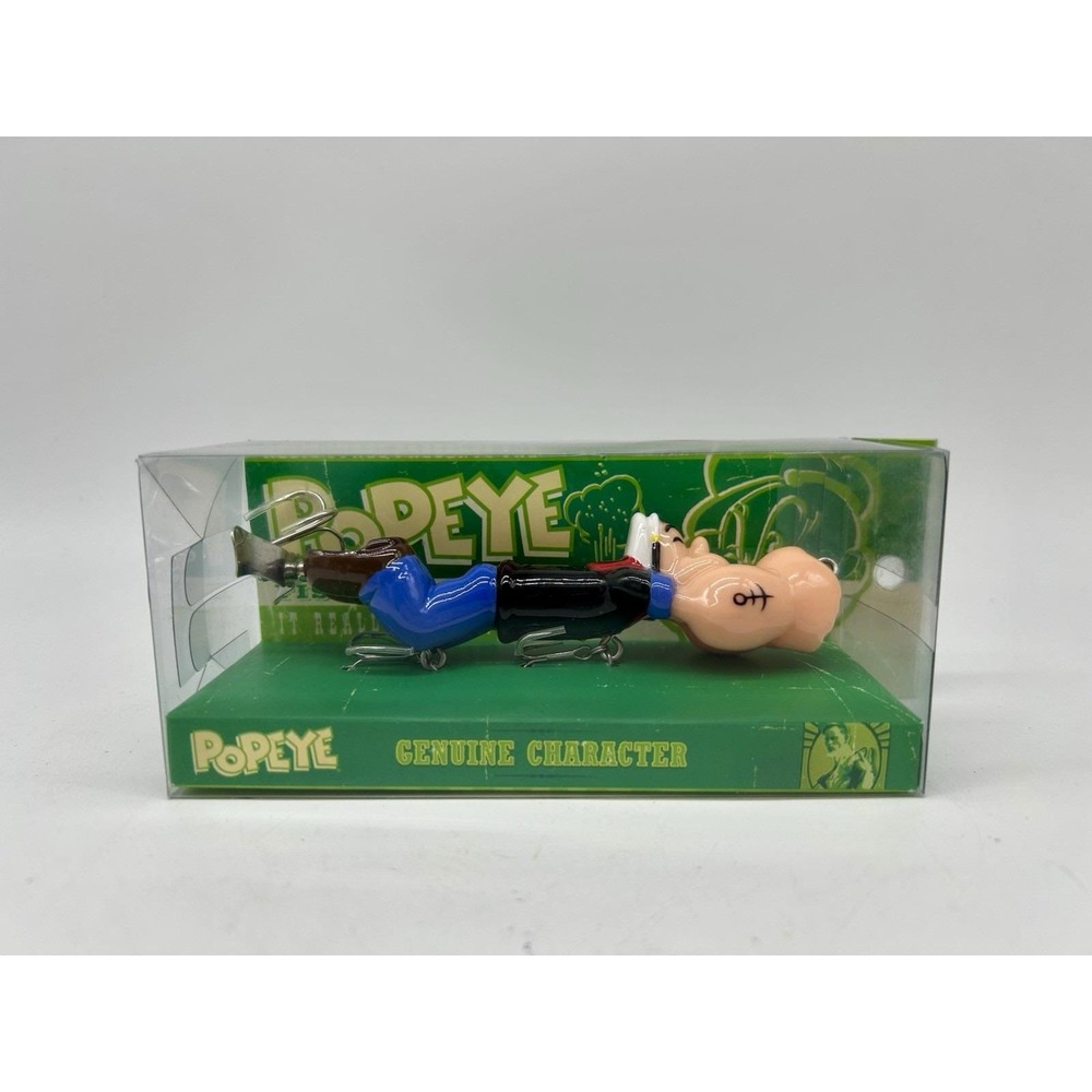 Relic Lures Popeye Cartoon Character Fishing Collectible Display In Box Man Cave